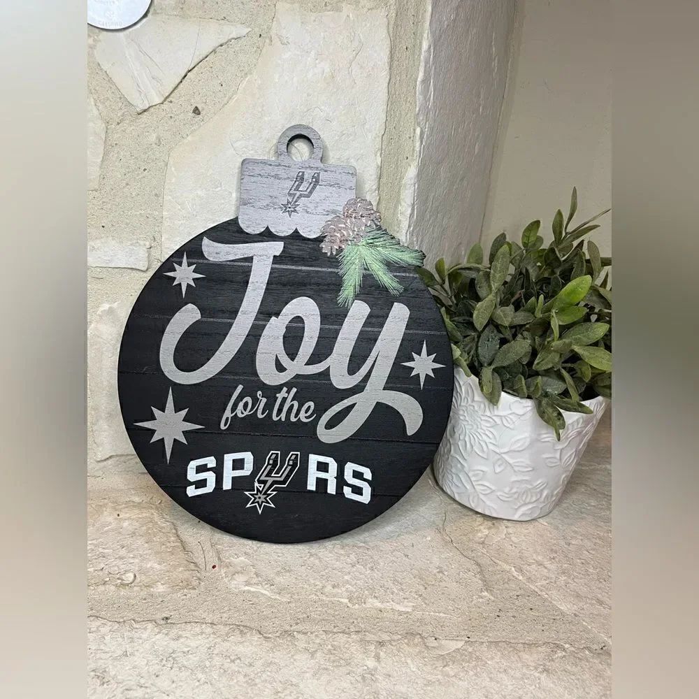 NBA Spurs wooden wall plaque “Joy for the Spurs”